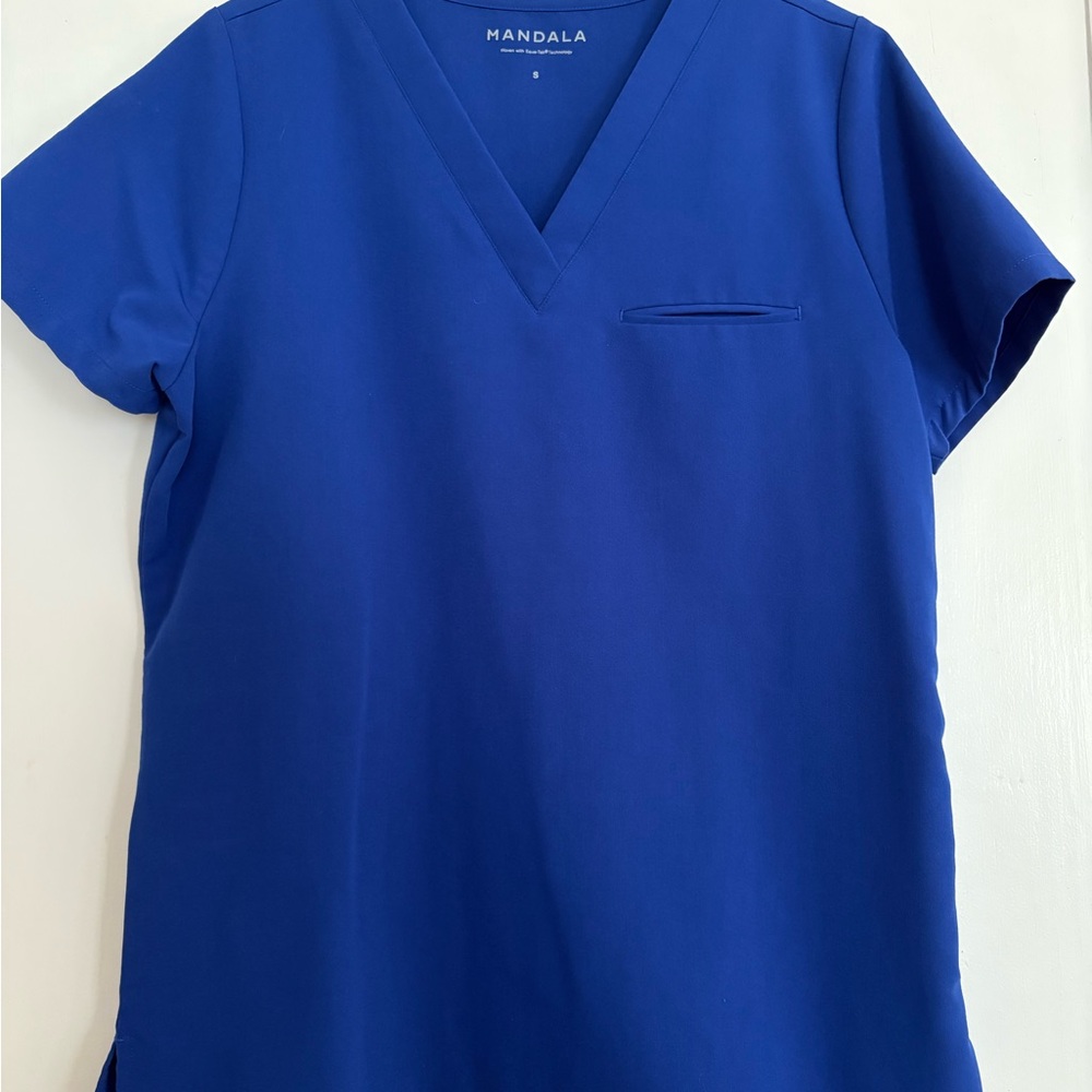 Mandala Galaxy Blue Scrub Set